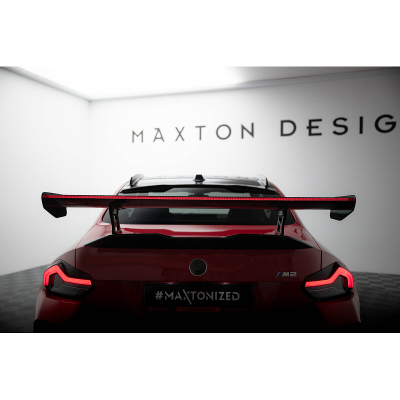 Spoiler in carbonio  + LED BMW M2 G87 (Cod. M-CF-BM-M2-G87-WING5-INT-245-P+LED)