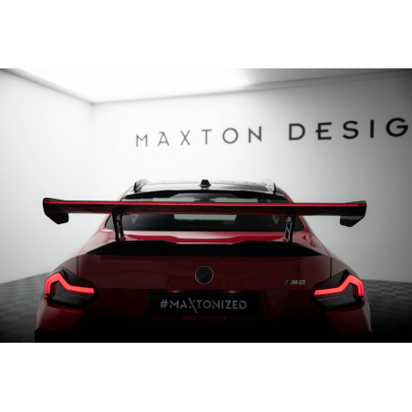 Spoiler in carbonio  + LED BMW M2 G87 (Cod. M-CF-BM-M2-G87-WING5-INT-245-P+LED)