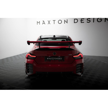 Spoiler in carbonio  + LED BMW M2 G87 (Cod. M-CF-BM-M2-G87-WING5-INT-245-P+LED)