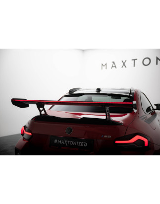 Spoiler in carbonio  + LED BMW M2 G87 (Cod. M-CF-BM-M2-G87-WING5-INT-245-P+LED)