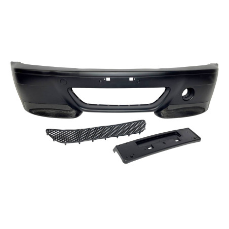 Paraurti Anteriore BMW E46 Look M3 ABS C/Flap Carbonio Look CSL (Cod. E-TCB6103)