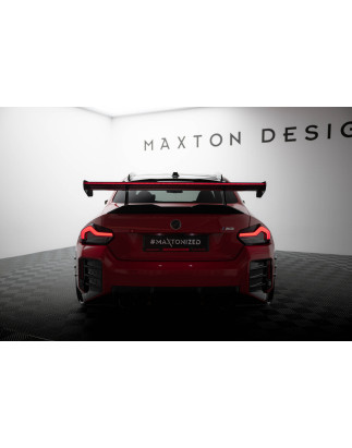 Spoiler in carbonio con supporto superiore + LED BMW M2 G87 (Cod. M-CF-BM-M2-G87-WING5-UPP-245-P+LED