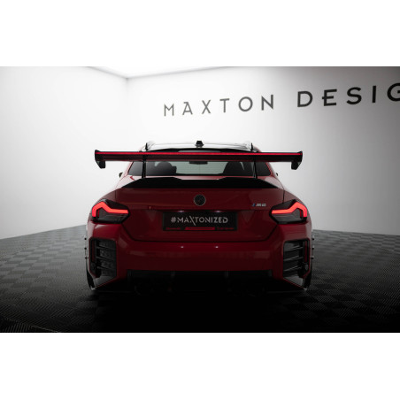 Spoiler in carbonio con supporto superiore + LED BMW M2 G87 (Cod. M-CF-BM-M2-G87-WING5-UPP-245-P+LED