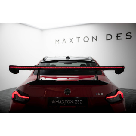 Spoiler in carbonio con supporto superiore + LED BMW M2 G87 (Cod. M-CF-BM-M2-G87-WING5-UPP-245-P+LED