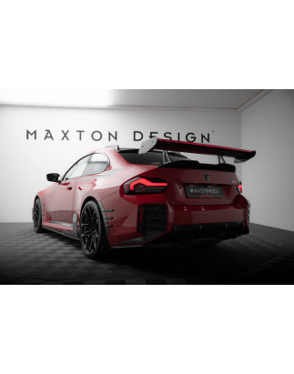 Spoiler in carbonio con supporto superiore + LED BMW M2 G87 (Cod. M-CF-BM-M2-G87-WING5-UPP-245-P+LED