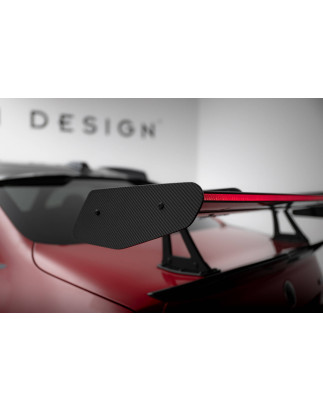 Spoiler in carbonio con supporto superiore + LED BMW M2 G87 (Cod. M-CF-BM-M2-G87-WING5-UPP-245-P+LED