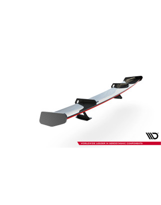 Spoiler in carbonio con supporto superiore + LED BMW M2 G87 (Cod. M-CF-BM-M2-G87-WING5-UPP-245-P+LED