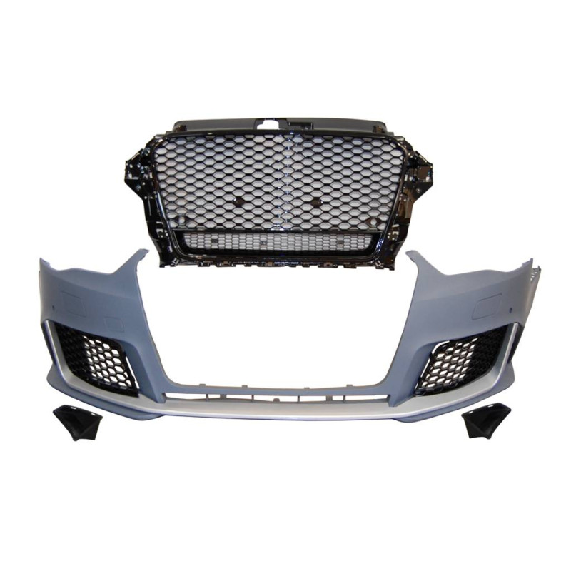 Paraurti Anteriori Audi A3 2013-2015 4 Portes / Cabriolet Look RS3 (Cod. E-TCA2020)