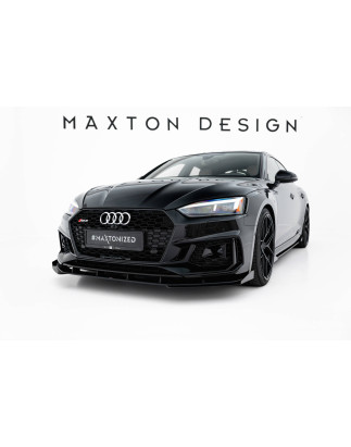 SPLITTER ANTERIORE street pro + Flaps Audi RS5 Coupe / Sportback F5 (Cod. M-AURS52SBCNC-FD1B+FSF1G)