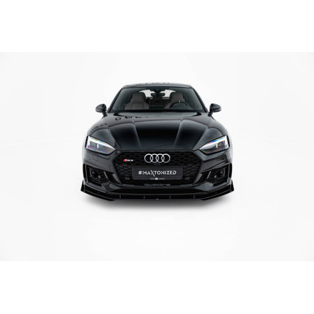 SPLITTER ANTERIORE street pro + Flaps Audi RS5 Coupe / Sportback F5 (Cod. M-AURS52SBCNC-FD1B+FSF1G)