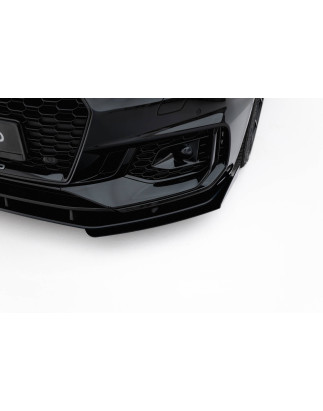 SPLITTER ANTERIORE street pro + Flaps Audi RS5 Coupe / Sportback F5 (Cod. M-AURS52SBCNC-FD1B+FSF1G)