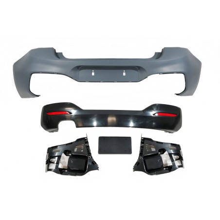 Paraurti Posteriore BMW F20 /F21 LCI 15-18 look M-Tech 1 Uscita Semplici (Cod. E-TCBF216)