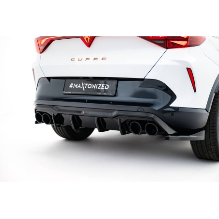 Sottoparaurti posteriore V.3 + scarico Ends Imitation Cupra Formentor Mk1 Facelift (Cod. M-CU-FO-1-R