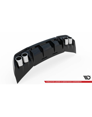 Sottoparaurti posteriore V.3 + scarico Ends Imitation Cupra Formentor Mk1 Facelift (Cod. M-CU-FO-1-R