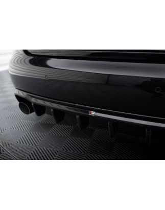 Sottoparaurti posteriore Audi A4 B8 (Version with single scaricos on two sides) (Cod. M-AU-A4-B8-RS1
