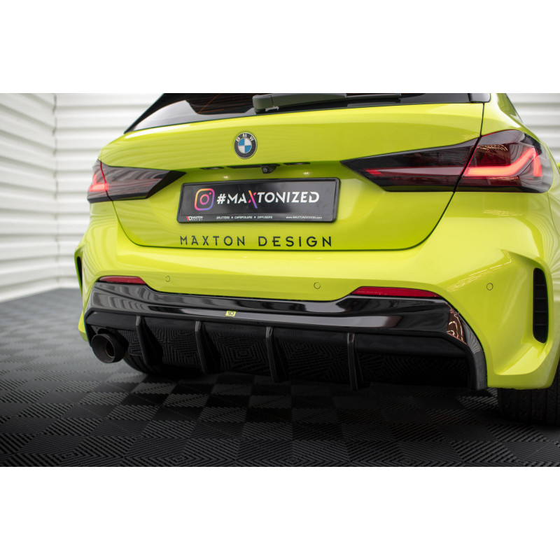 Sottoparaurti posteriore V.3 BMW 1 M-Pack / 128ti F40 (Version with single scarico tips on one side)