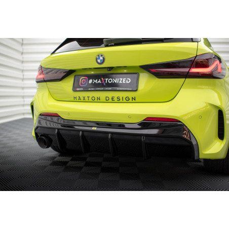 Sottoparaurti posteriore V.3 BMW 1 M-Pack / 128ti F40 (Version with single scarico tips on one side)