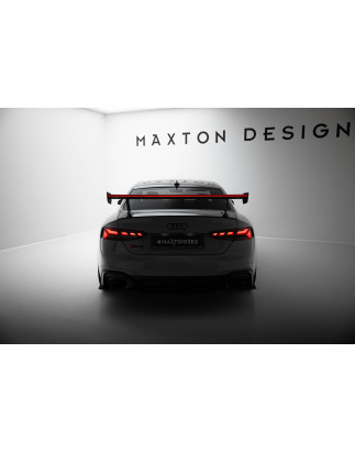 Spoiler in carbonio  V.1 + LED Audi A5 / A5 S-Line / S5 / RS5 Coupe F5 / F5 Facelift (Cod. M-CF-AU-S