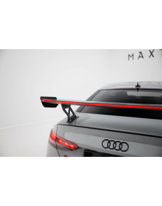 Spoiler in carbonio  V.1 + LED Audi A5 / A5 S-Line / S5 / RS5 Coupe F5 / F5 Facelift (Cod. M-CF-AU-S