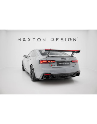 Spoiler in carbonio  V.1 + LED Audi A5 / A5 S-Line / S5 / RS5 Coupe F5 / F5 Facelift (Cod. M-CF-AU-S