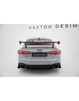 Spoiler in carbonio  V.2 + LED Audi A5 / A5 S-Line / S5 / RS5 Coupe F5 / F5 Facelift (Cod. M-CF-AU-S