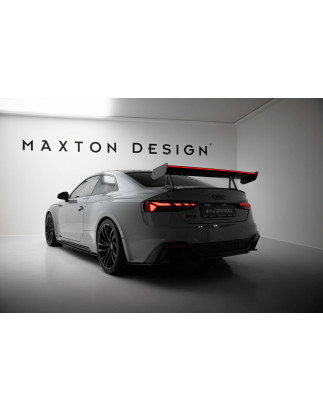 Spoiler in carbonio con supporto superiore + LED Audi A5 / A5 S-Line / S5 / RS5 Coupe F5 / F5 Faceli
