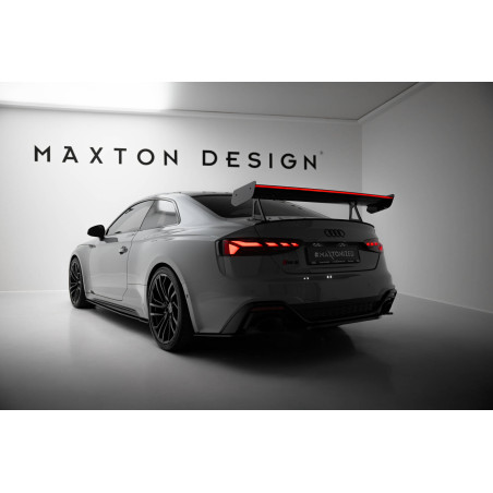 Spoiler in carbonio con supporto superiore + LED Audi A5 / A5 S-Line / S5 / RS5 Coupe F5 / F5 Faceli