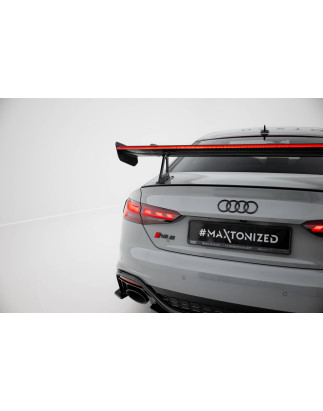 Spoiler in carbonio con supporto superiore + LED Audi A5 / A5 S-Line / S5 / RS5 Coupe F5 / F5 Faceli