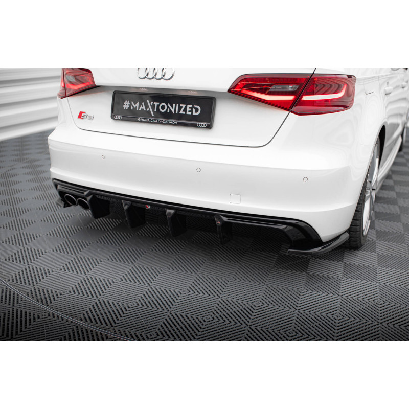 Sottoparaurti posteriore Audi A3 S-Line Sportback 8V (Version with dual scaricos tips on one side) (