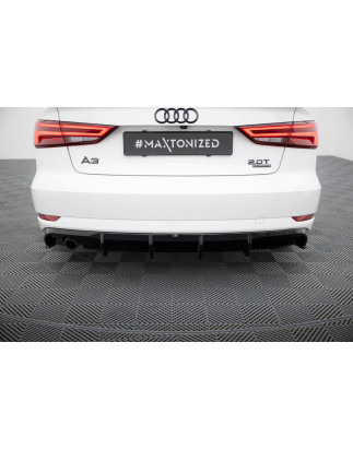 Sottoparaurti posteriore Audi A3 berlina 8V Facelift (Version with single scarico tips on one side) 