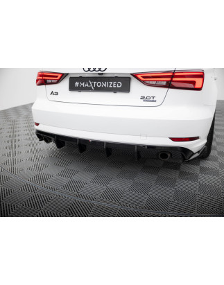 Sottoparaurti posteriore Audi A3 berlina 8V Facelift  (Version with single scarico tips on both side