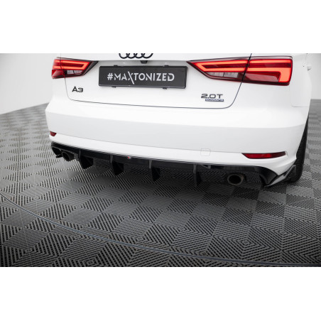 Sottoparaurti posteriore Audi A3 berlina 8V Facelift  (Version with single scarico tips on both side