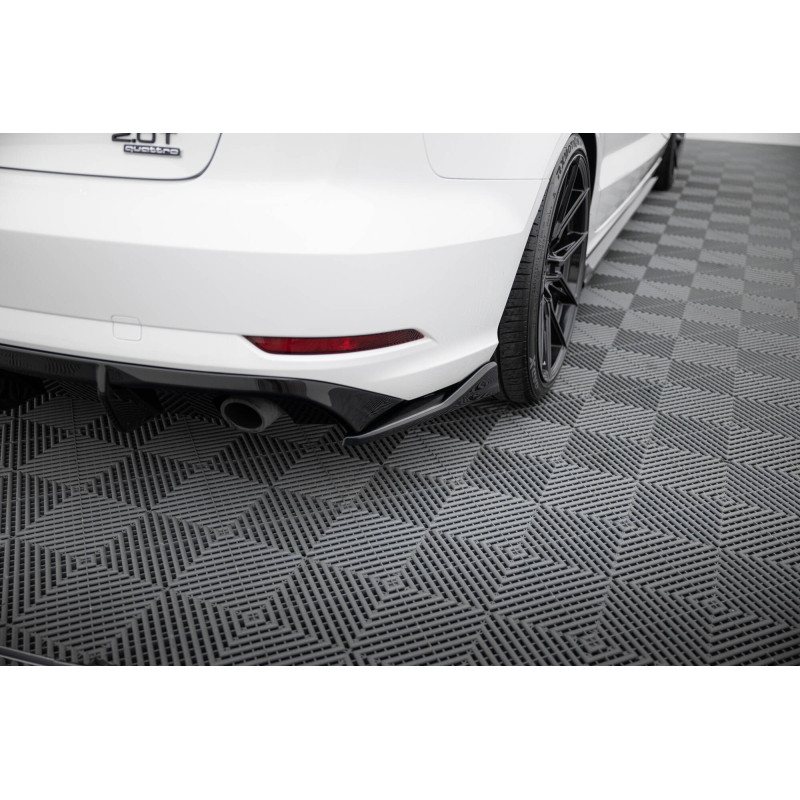 Splitters posteriori laterali V.2 Audi A3 berlina 8V Facelift (Cod. M-AU-A3-8VF-S-RSD2G)