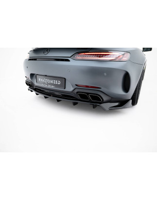 Splitter posteriore (con barre verticali) Mercedes-AMG GT C C190 Facelift (Cod. M-ME-AMG-GTC-1F-RD1G