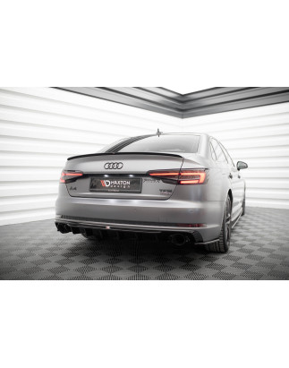 Sottoparaurti posteriore V.1 Audi A4 S-line B9 (Version with single scarico tips on both sides) (Cod