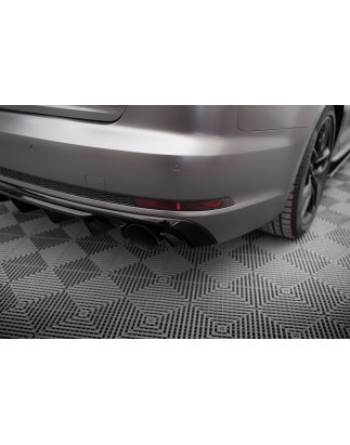 Sottoparaurti posteriore V.1 Audi A4 S-line B9 (Version with single scarico tips on both sides) (Cod