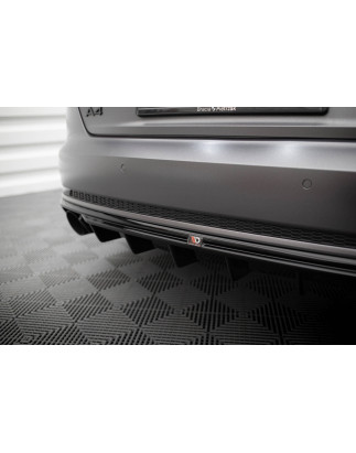 Sottoparaurti posteriore V.1 Audi A4 S-line B9 (Version with single scarico tips on both sides) (Cod