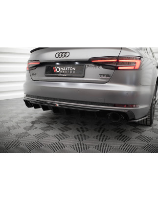 Sottoparaurti posteriore V.1 Audi A4 S-line B9 (Version with single scarico tips on both sides) (Cod