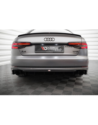 Sottoparaurti posteriore V.1 Audi A4 S-line B9 (Version with single scarico tips on both sides) (Cod