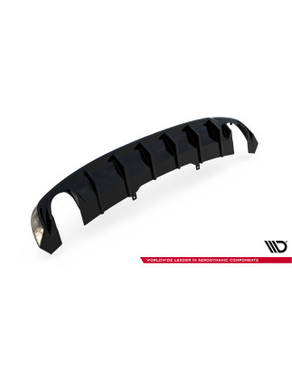 Sottoparaurti posteriore V.1 Audi A4 S-line B9 (Version with single scarico tips on both sides) (Cod