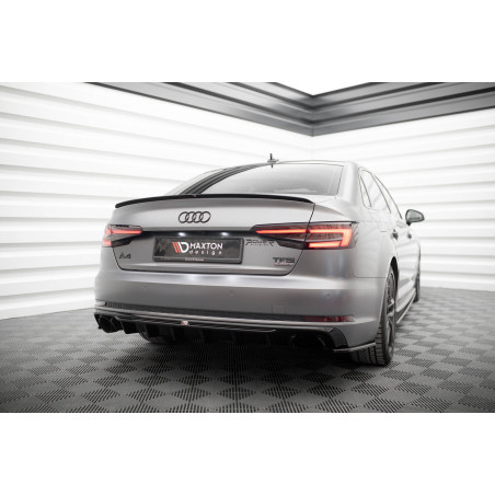 Sottoparaurti posteriore V.1 Audi A4 S-line B9 (Version with single scarico tips on one side) (Cod. 