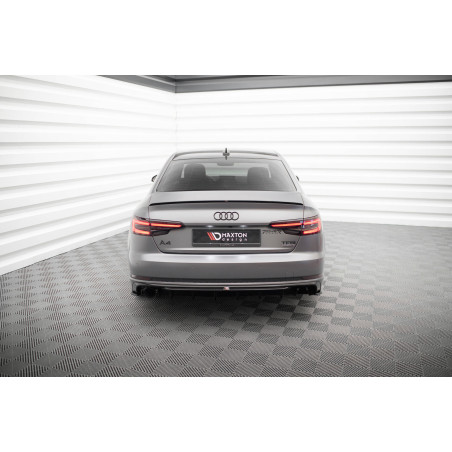 Sottoparaurti posteriore V.1 Audi A4 S-line B9 (Version with single scarico tips on one side) (Cod. 
