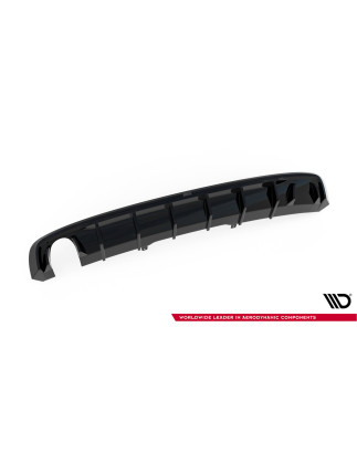 Sottoparaurti posteriore V.1 Audi A4 S-line B9 (Version with single scarico tips on one side) (Cod. 