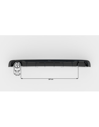 Sottoparaurti posteriore V.1 Audi A4 S-line B9 (Version with single scarico tips on one side) (Cod. 