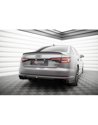 Sottoparaurti posteriore V.1 Audi A4 S-line B9 (Version with dual scarico tips on one side) (Cod. M-