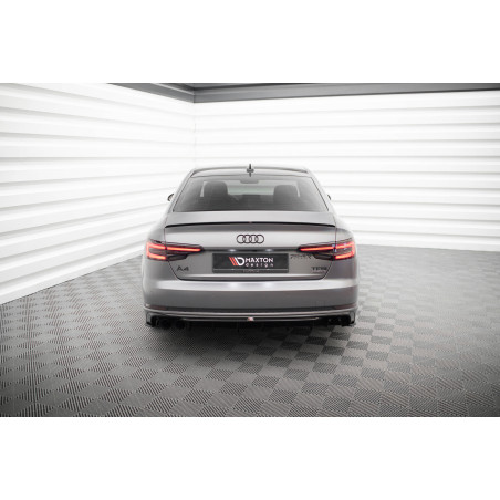 Sottoparaurti posteriore V.1 Audi A4 S-line B9 (Version with dual scarico tips on one side) (Cod. M-