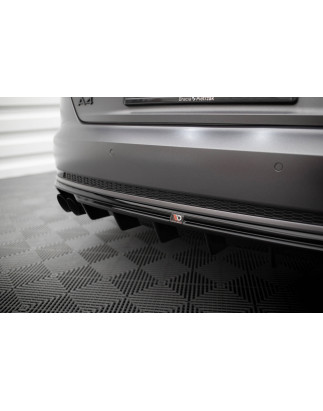 Sottoparaurti posteriore V.1 Audi A4 S-line B9 (Version with dual scarico tips on one side) (Cod. M-