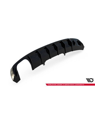 Sottoparaurti posteriore V.1 Audi A4 S-line B9 (Version with dual scarico tips on one side) (Cod. M-