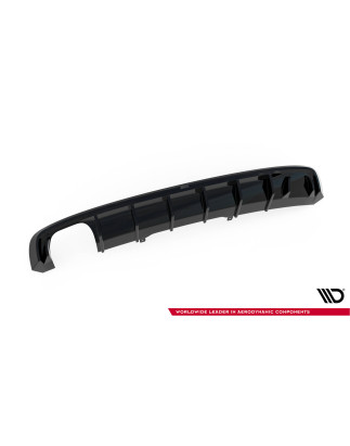 Sottoparaurti posteriore V.1 Audi A4 S-line B9 (Version with dual scarico tips on one side) (Cod. M-