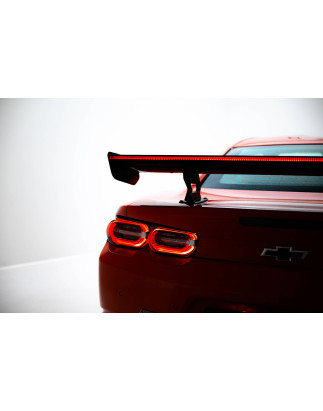 Spoiler in carbonio  + LED Chevrolet Camaro SS Mk6 Facelift (Cod. M-CF-CH-CA-6F-SS-WING5-INT-245-P+L